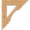 Ekena Millwork Olympic Traditional Smooth Bracket w/ Offset Brace, Western Red Cedar, 7 1/2"W x 30"D x 34"H BKT0806X30X34OLY01SWR - alternate 3